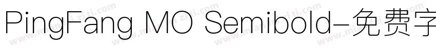 PingFang MO Semibold字体转换
